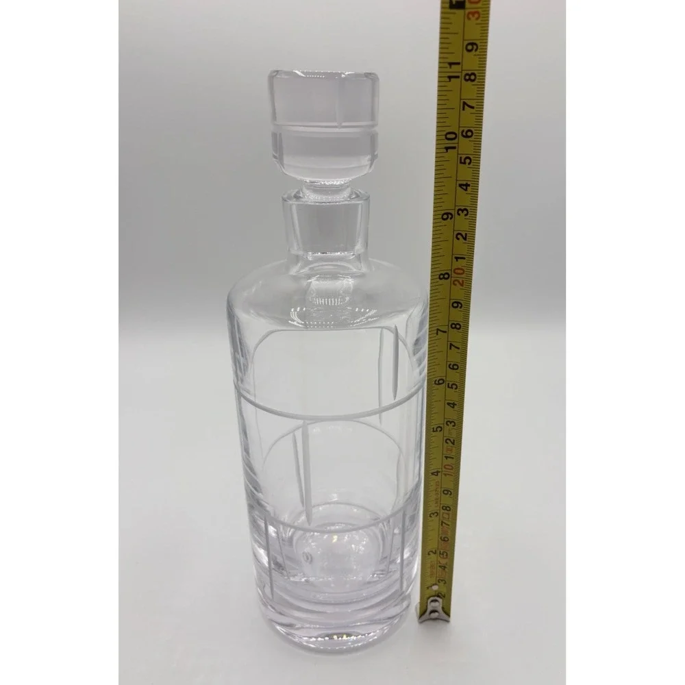 Tiffany & Co. Crystal Glass Modern Bambo Decanter 11